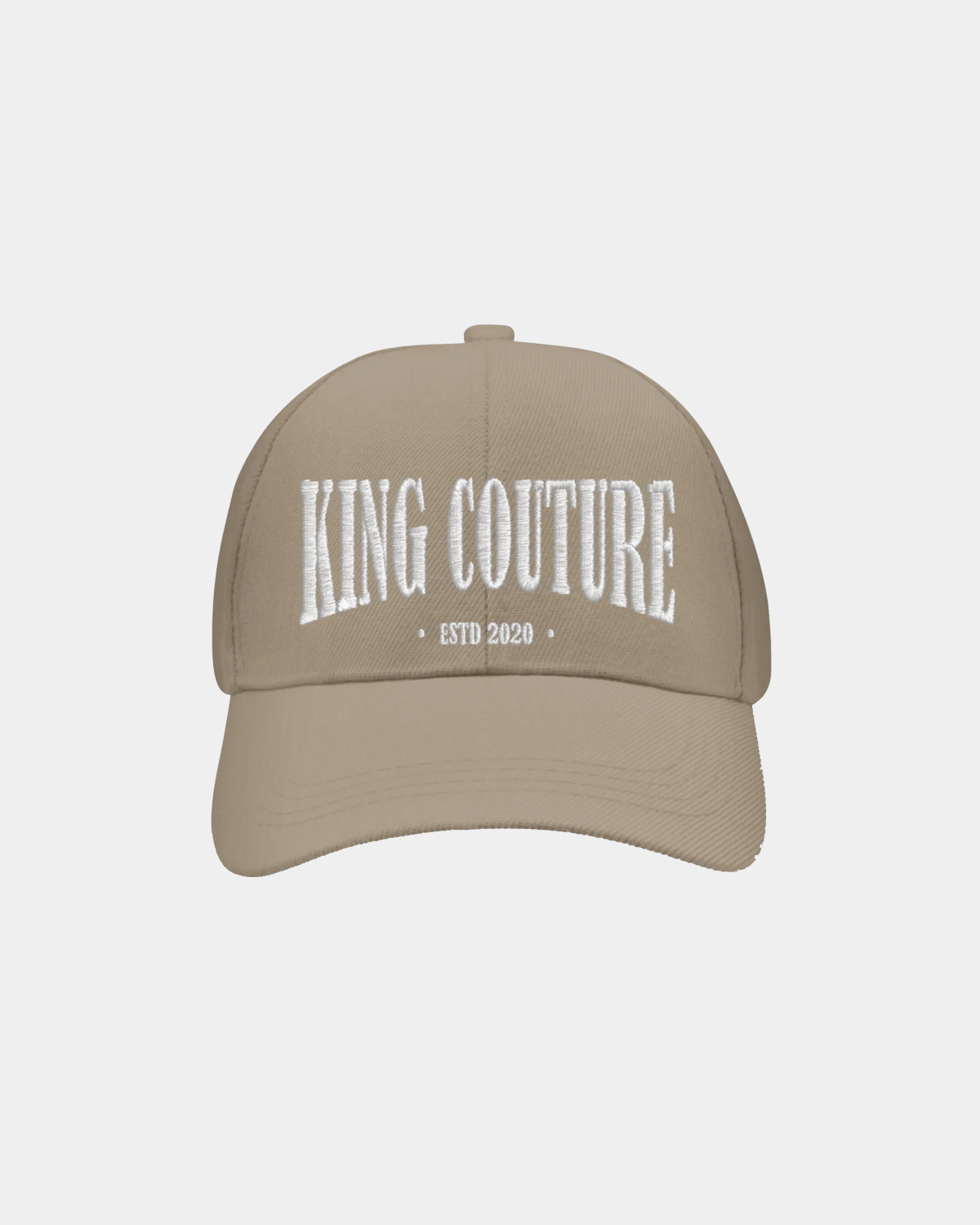 KHAKI KING COUTURE EMBROIDERED CAP