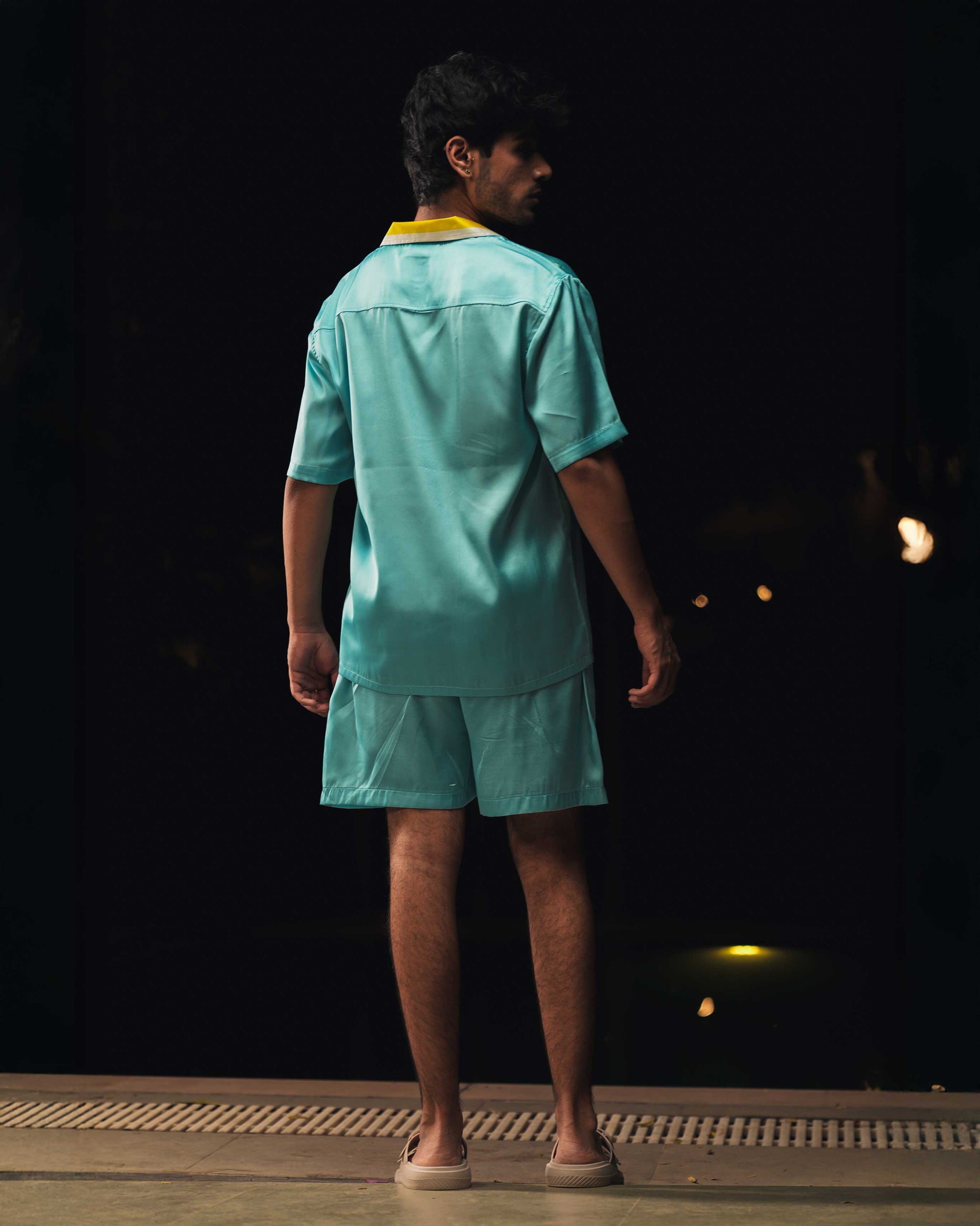 AQUA BOWLING SHIRT