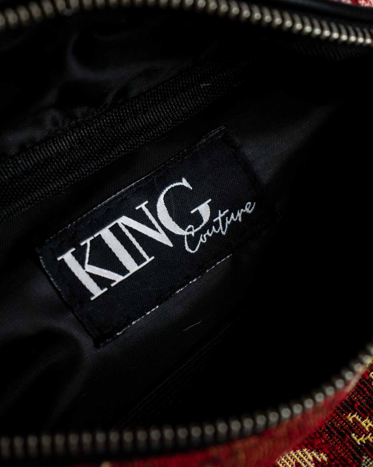 Carmine Red Floral Waist Bag