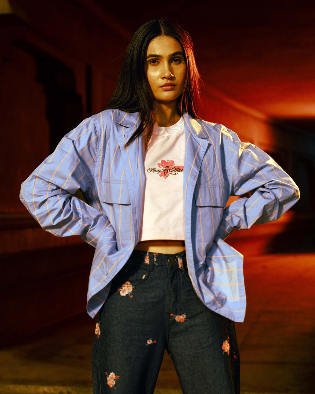 Retro Candy stripe Shacket
