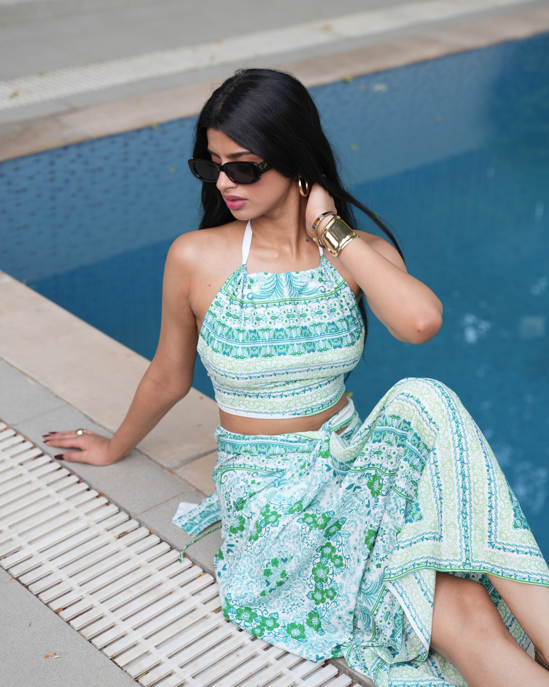 LAGOON DRAPED SKIRT