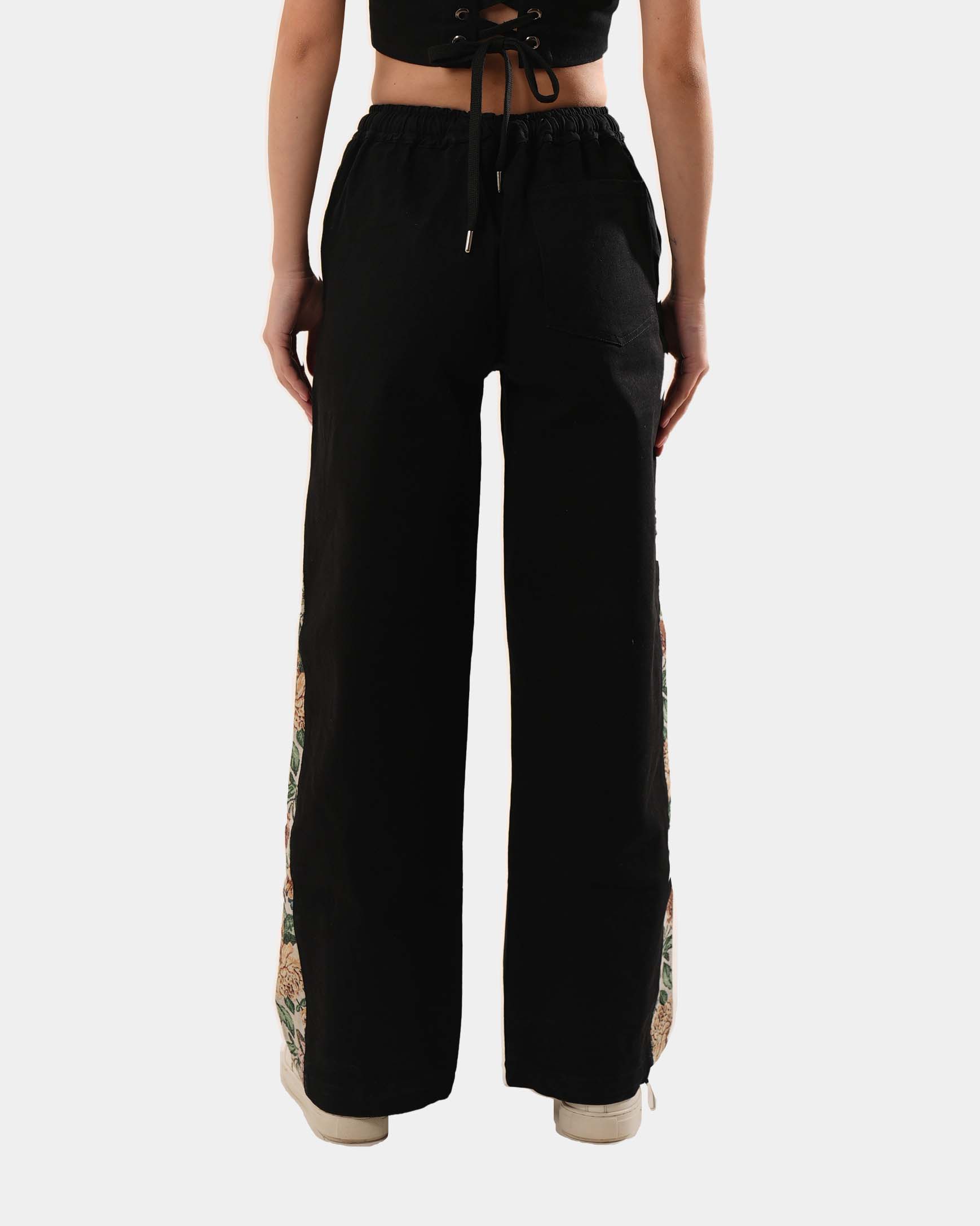 Desire Straight Fit Black Pants