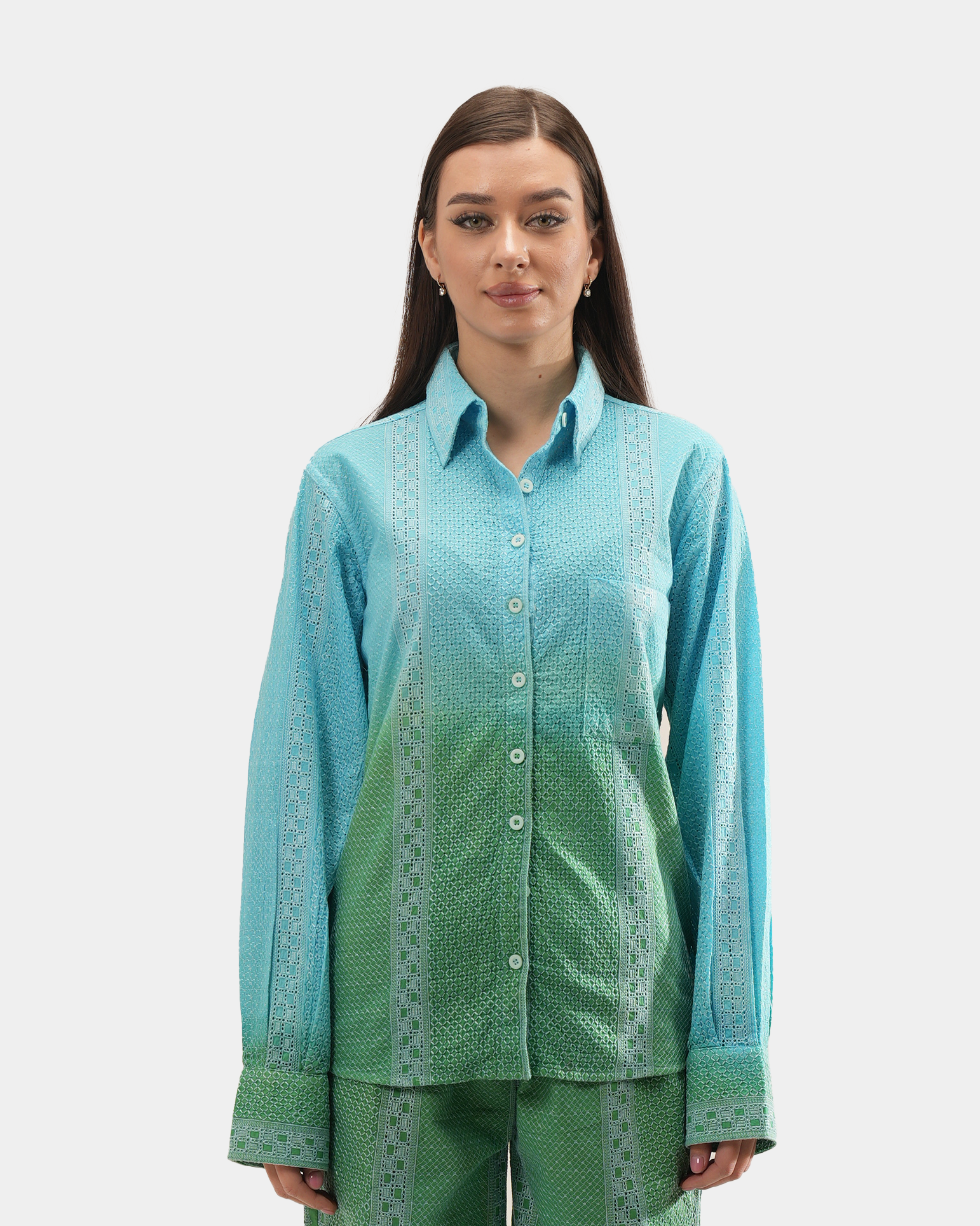 Radiant Blue Ombre Shirt