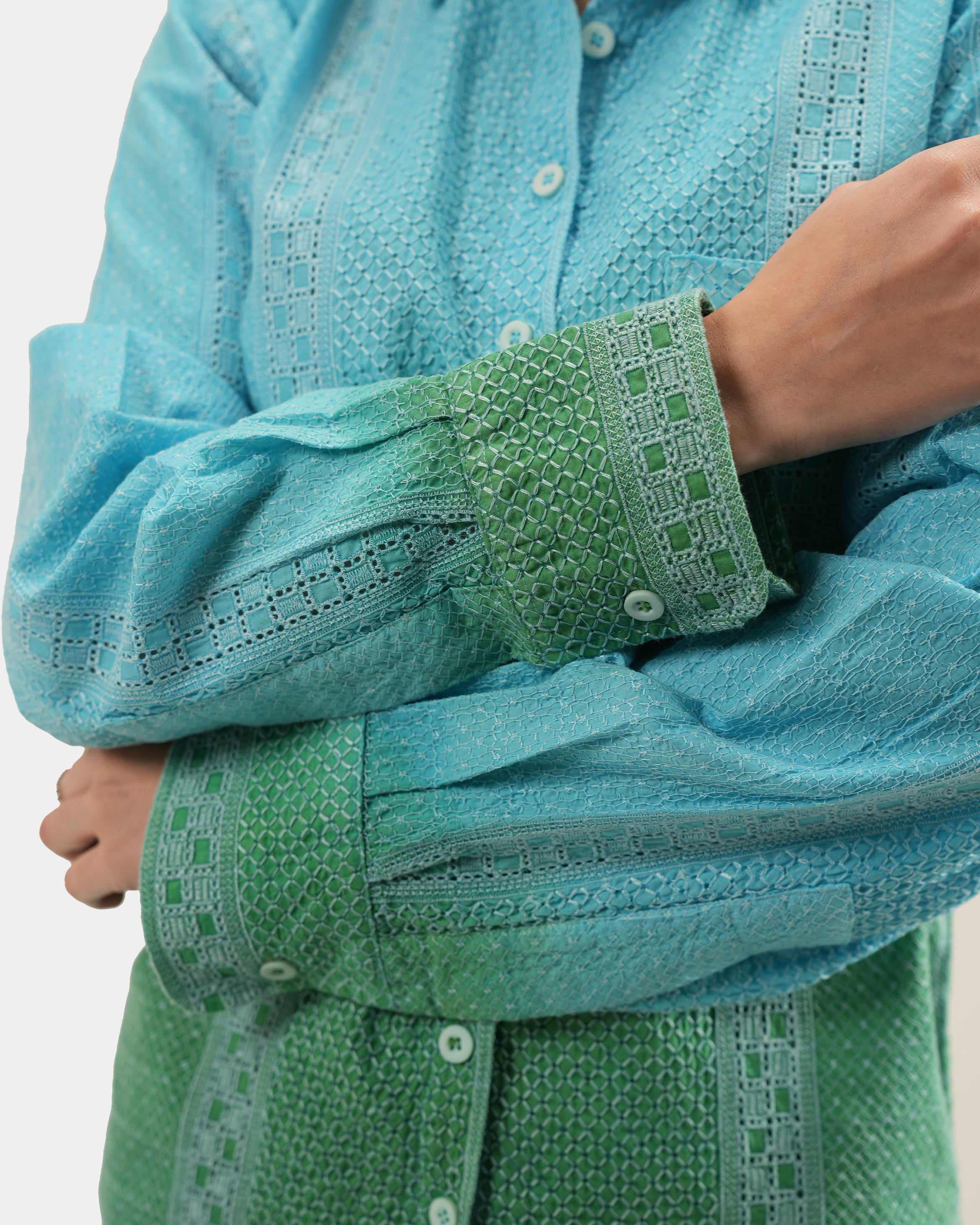 RADIANT BLUE OMBRE SHIRT