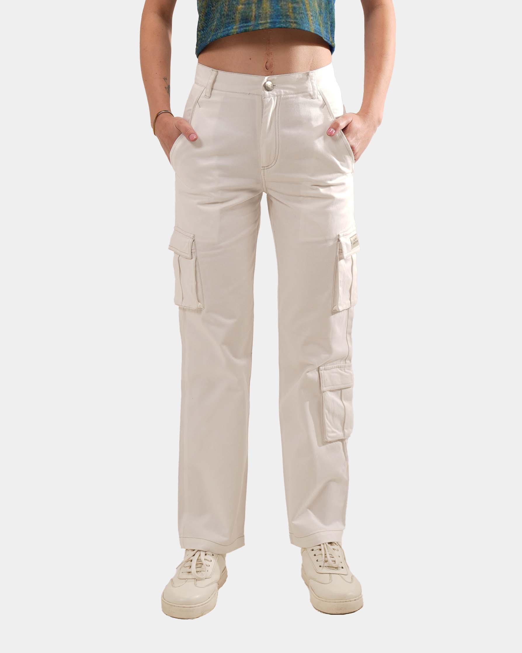 KC WHITE LINEAR PANT