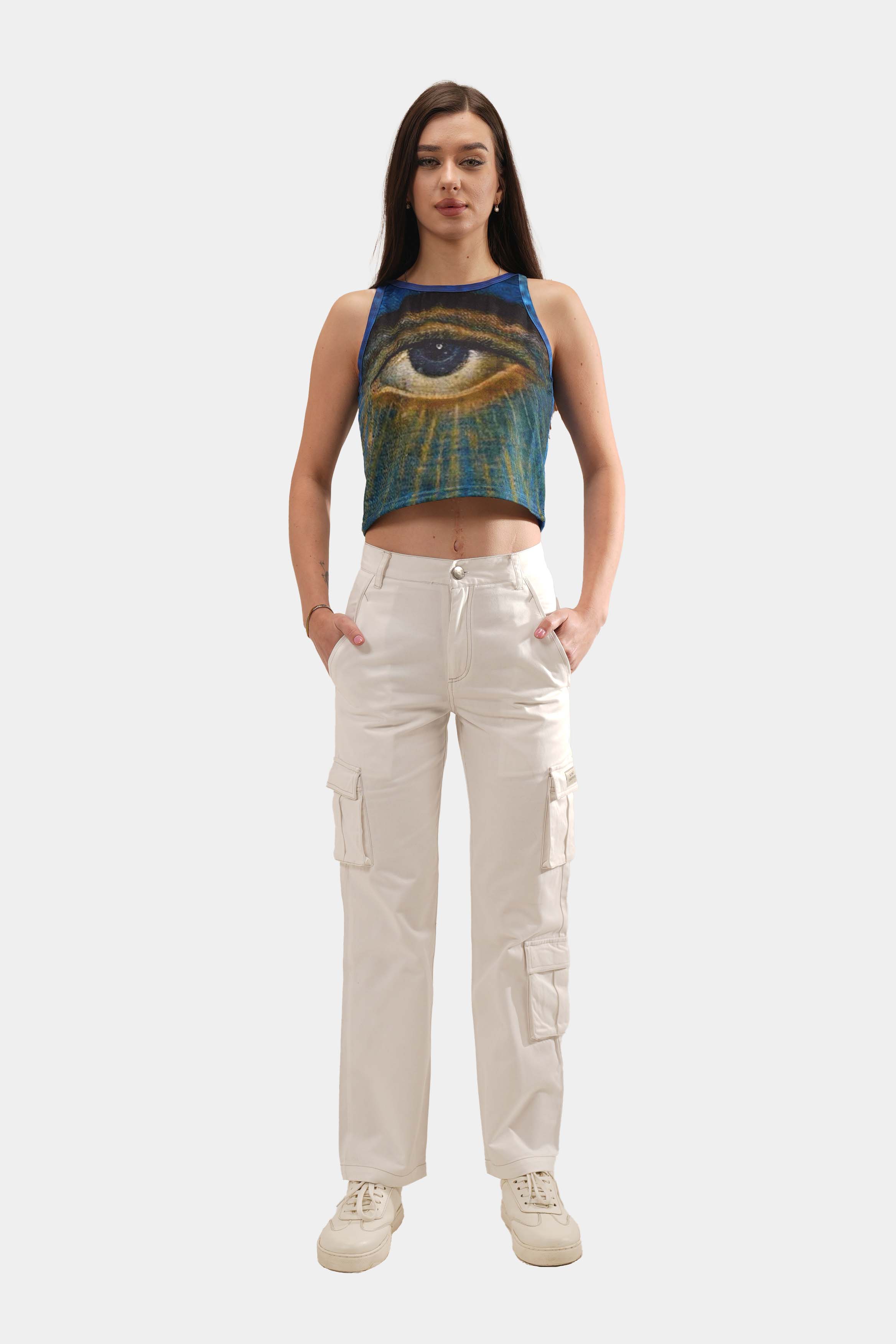 KC WHITE LINEAR PANT