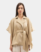 TAN PULLOVER PONCHO