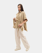 TAN PULLOVER PONCHO