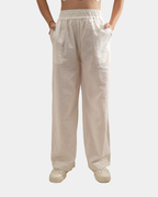 WHITE LINEN PANT