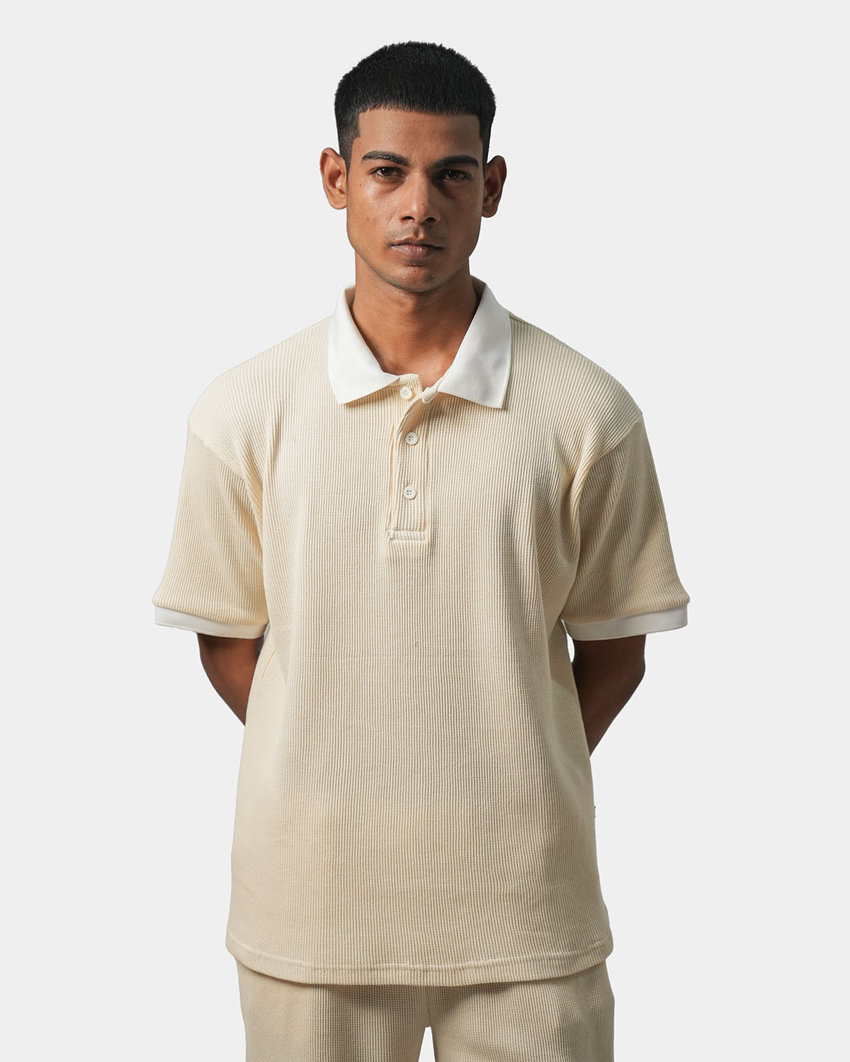 Cream Popcorn Polo