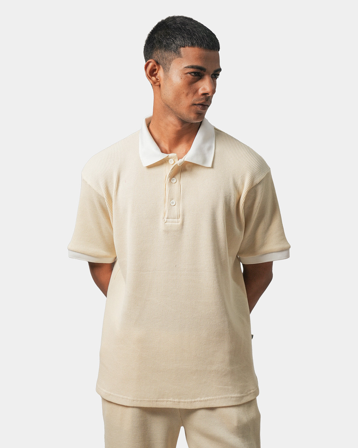 Cream Popcorn Polo