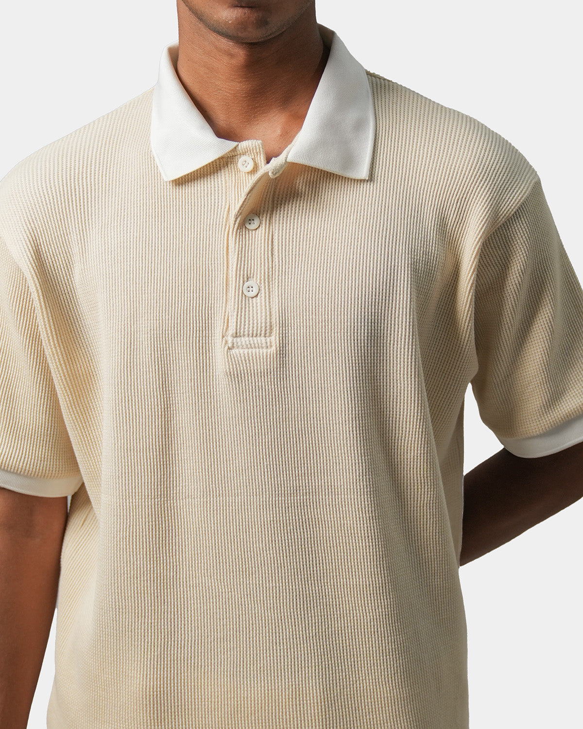 Cream Popcorn Polo