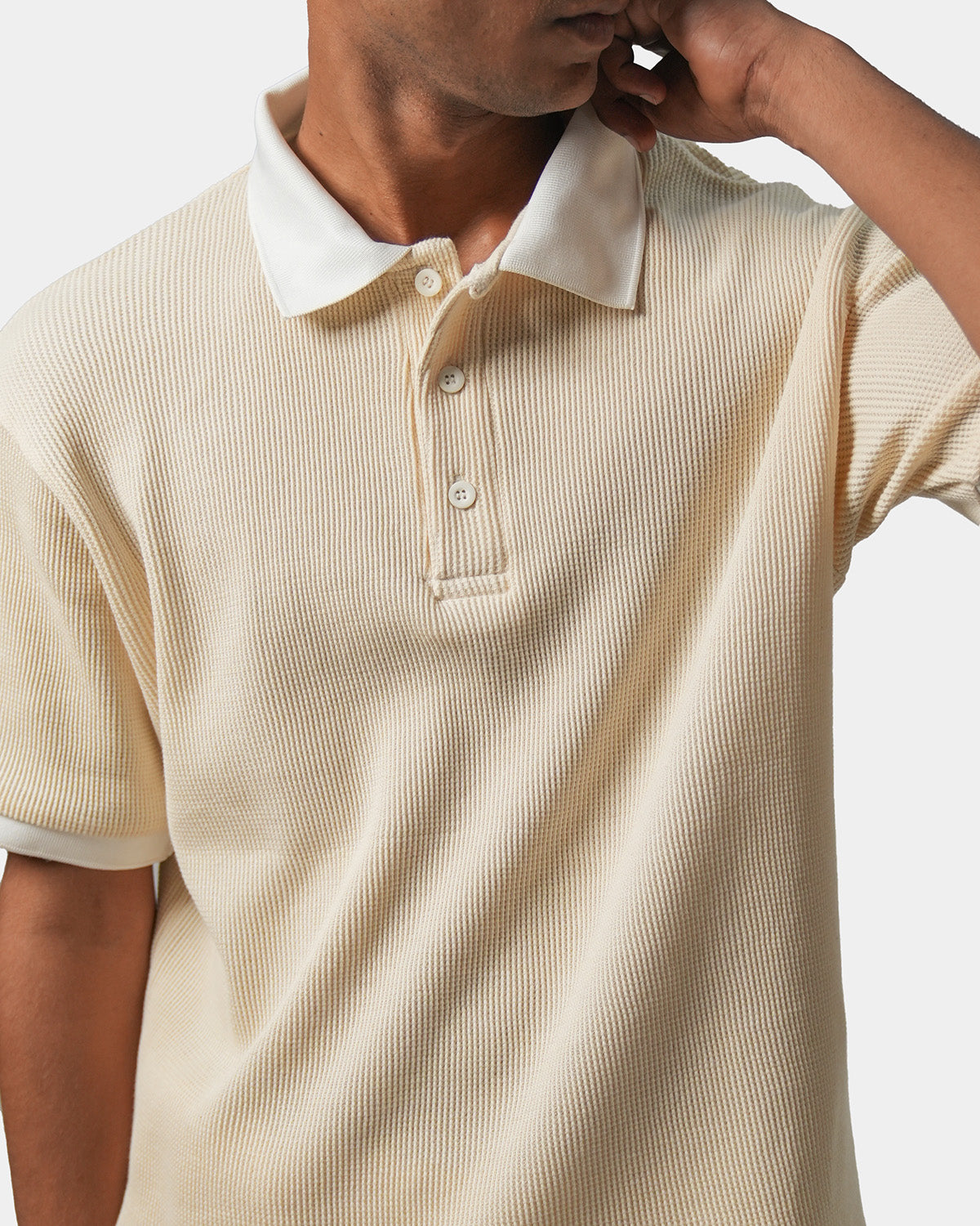 Cream Popcorn Polo