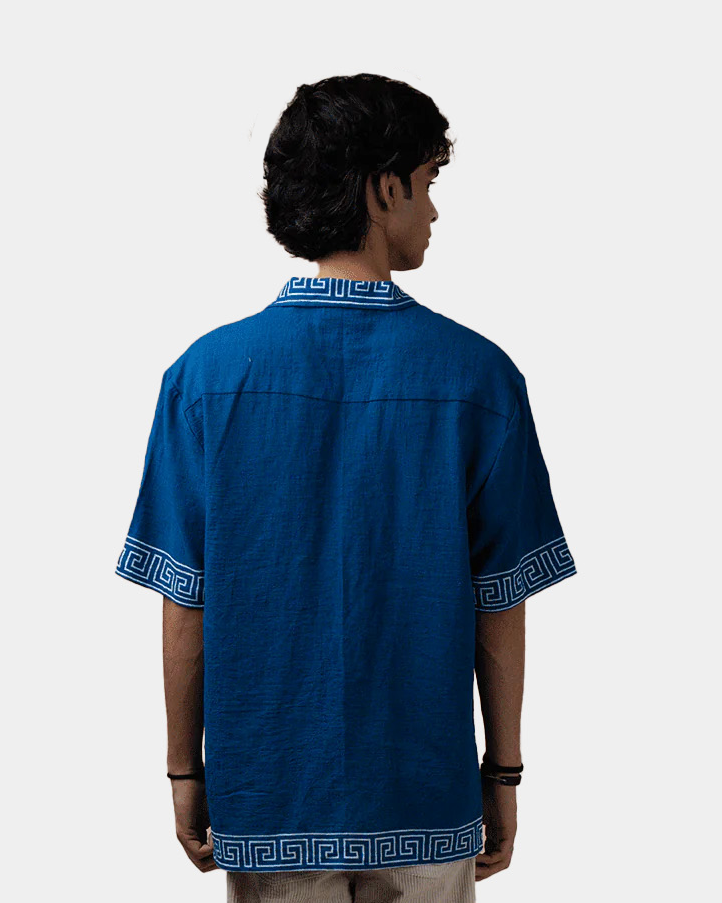GREEK COLLAR SHIRT