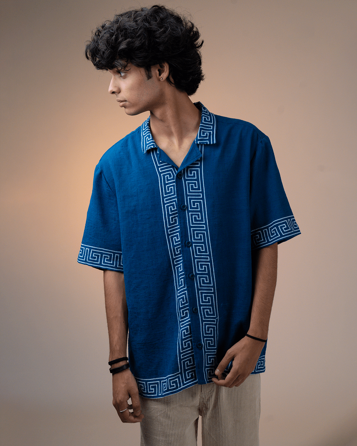 GREEK COLLAR SHIRT