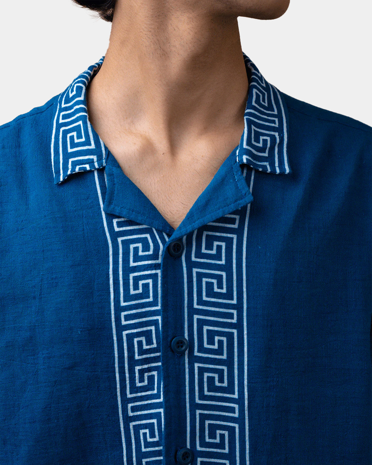 GREEK COLLAR SHIRT