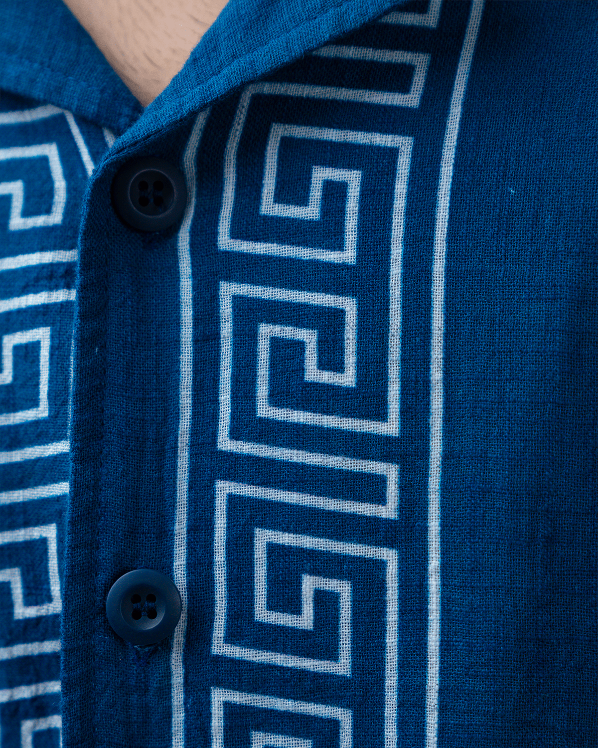 GREEK COLLAR SHIRT