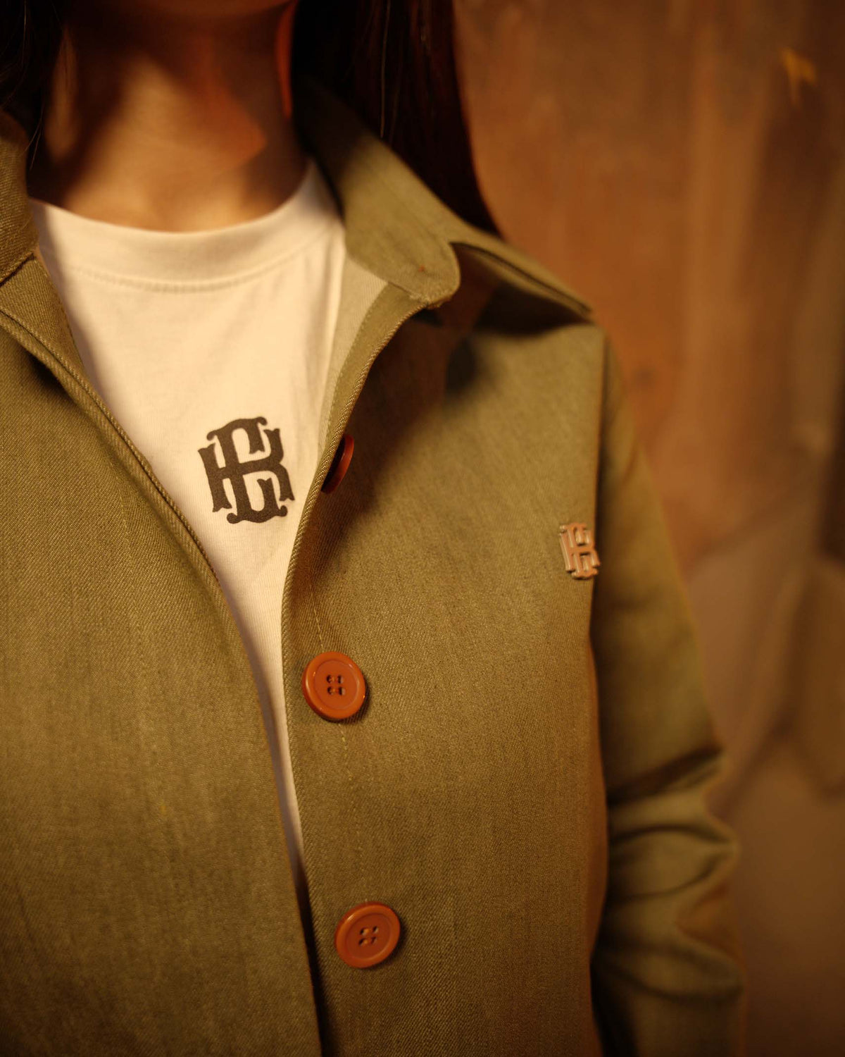 GREEN DENIM SHIRT