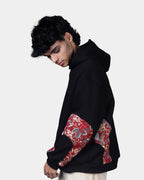 RED FLORAL HOODIE