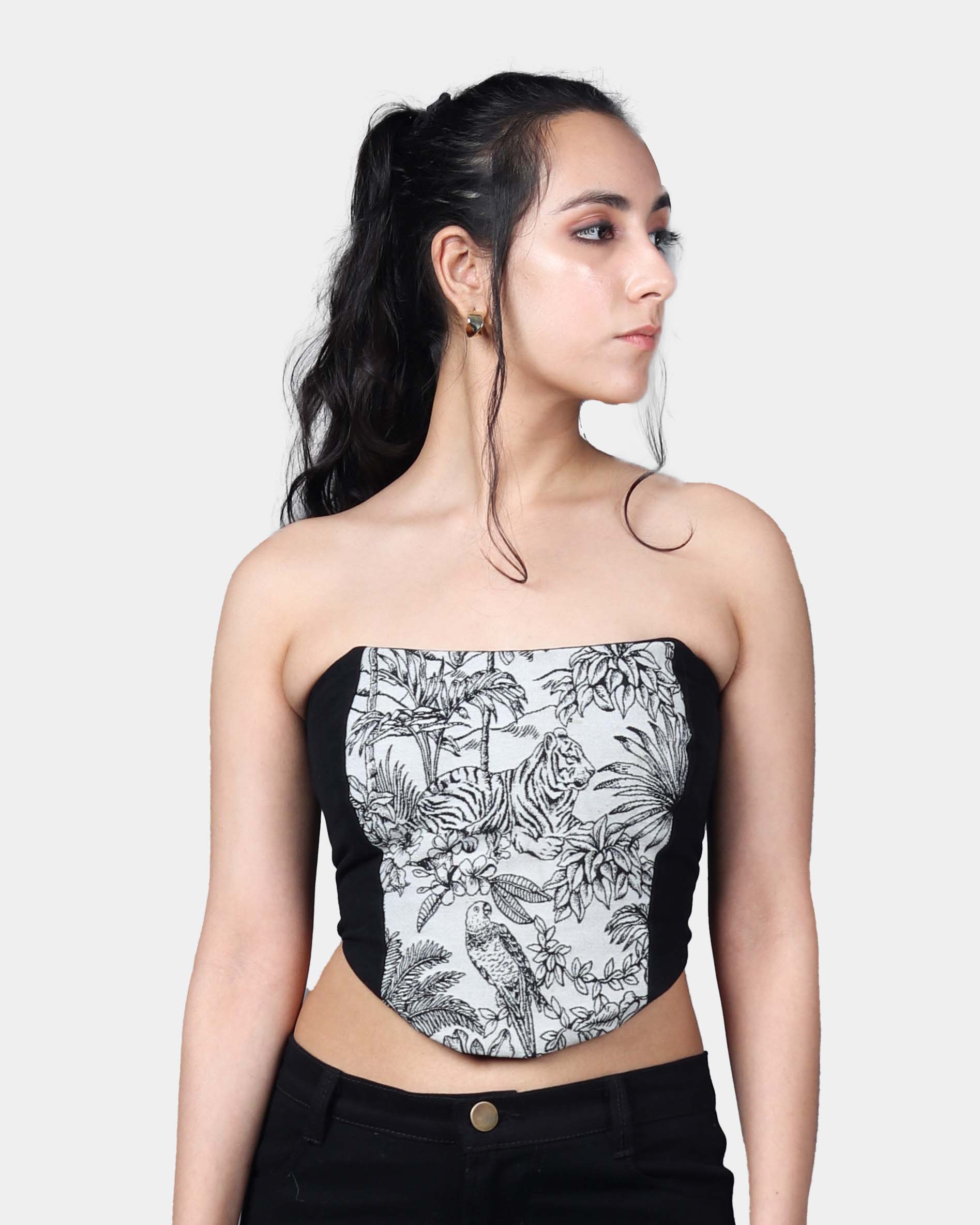 Jungle Jacquard Corset