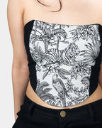 JUNGLE JACQUARD CORSET