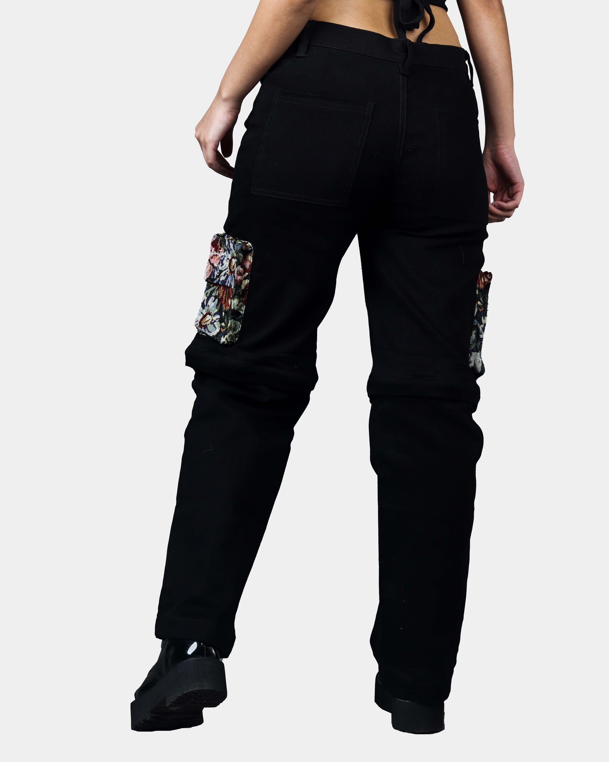 Floral Pocket Detachable Pants