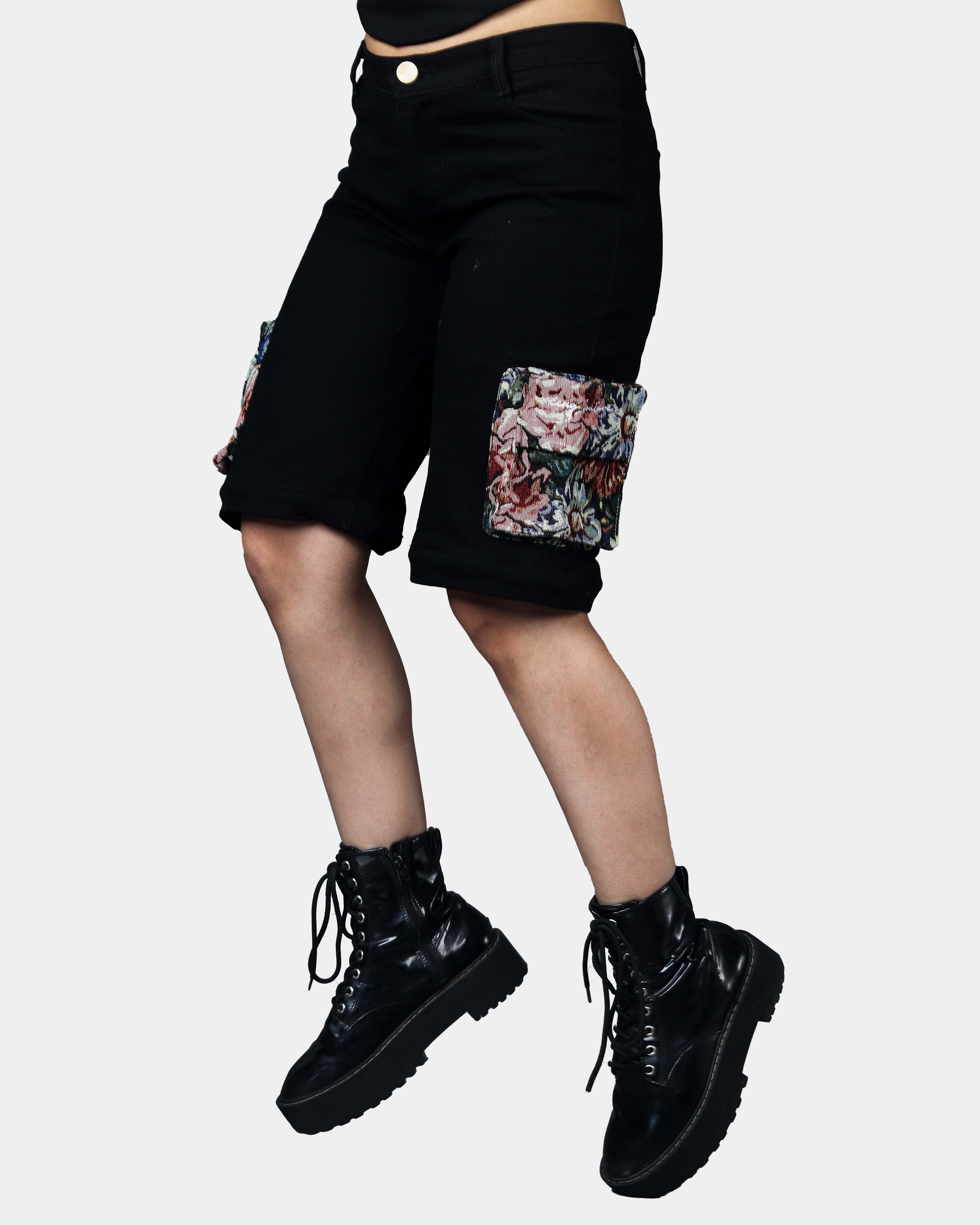 Floral Pocket Detachable Pants