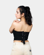 FLORAL CARMINE RED CORSET