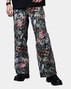 STRAIGHT FIT FLORAL JACQUARD PANT