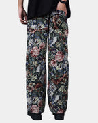 STRAIGHT FIT FLORAL JACQUARD PANT