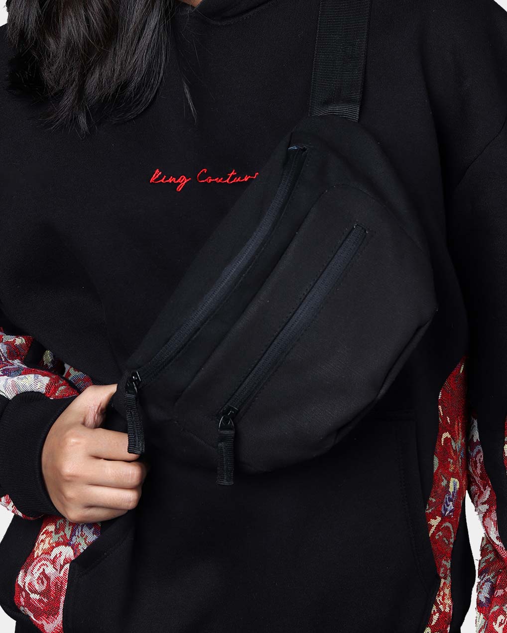 BLACK STEALTH WAIST BAG