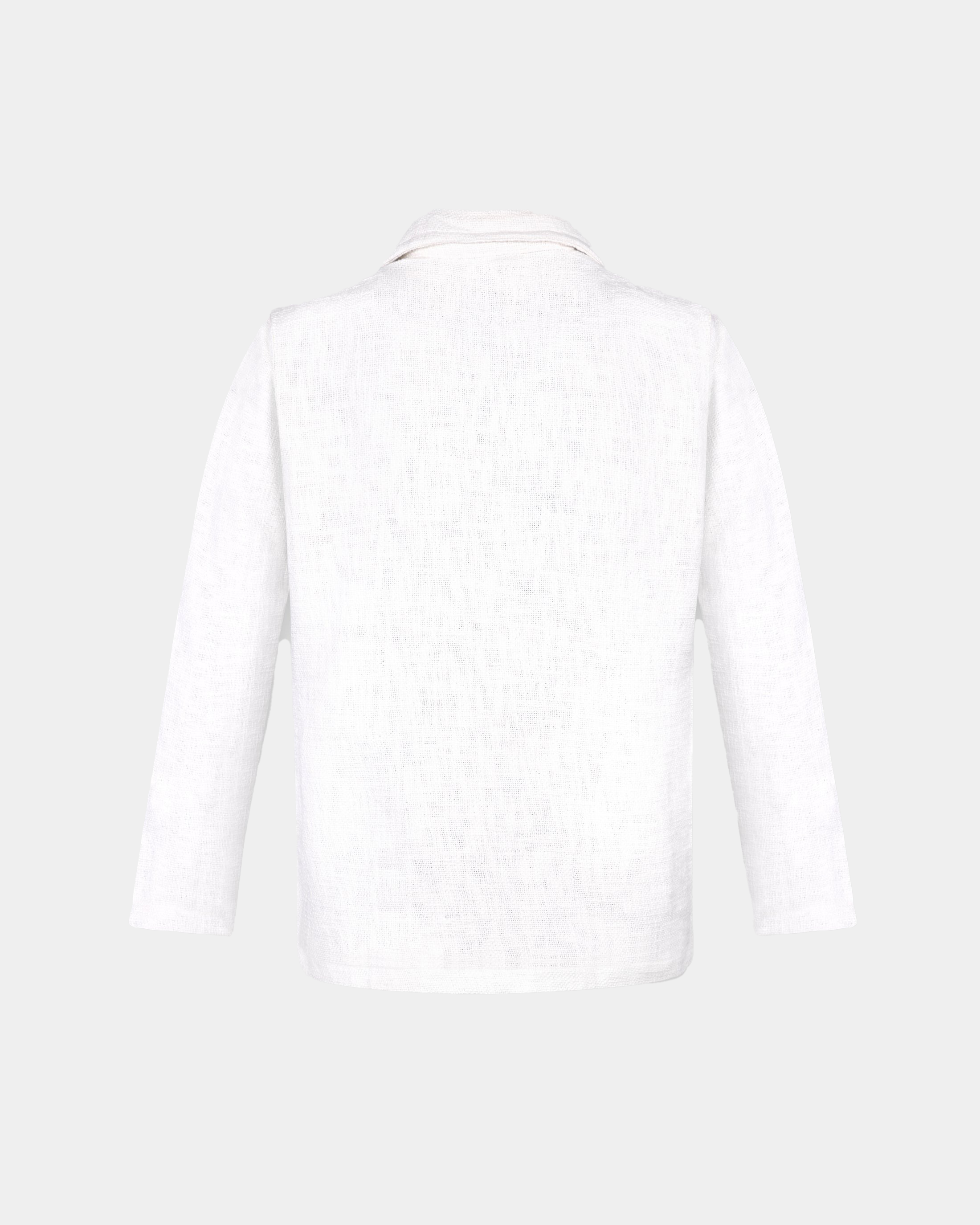 FLORAL JACQUARD ZIPPER JACKET