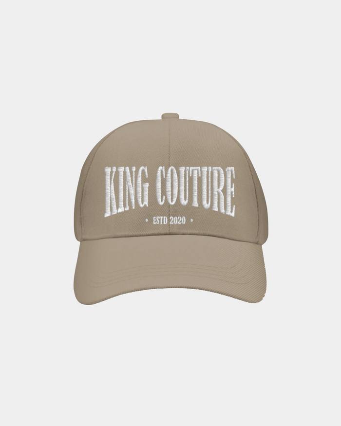 KHAKI KING COUTURE EMBROIDERED CAP