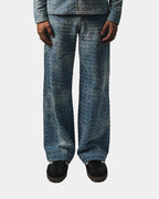 DISTRESSED DENIM PANT
