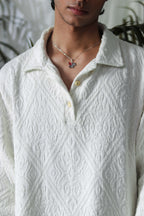 TIMELESS THREAD CREAM POLO