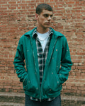 aqua green stone jacket