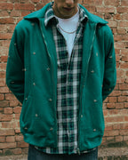 aqua green stone jacket