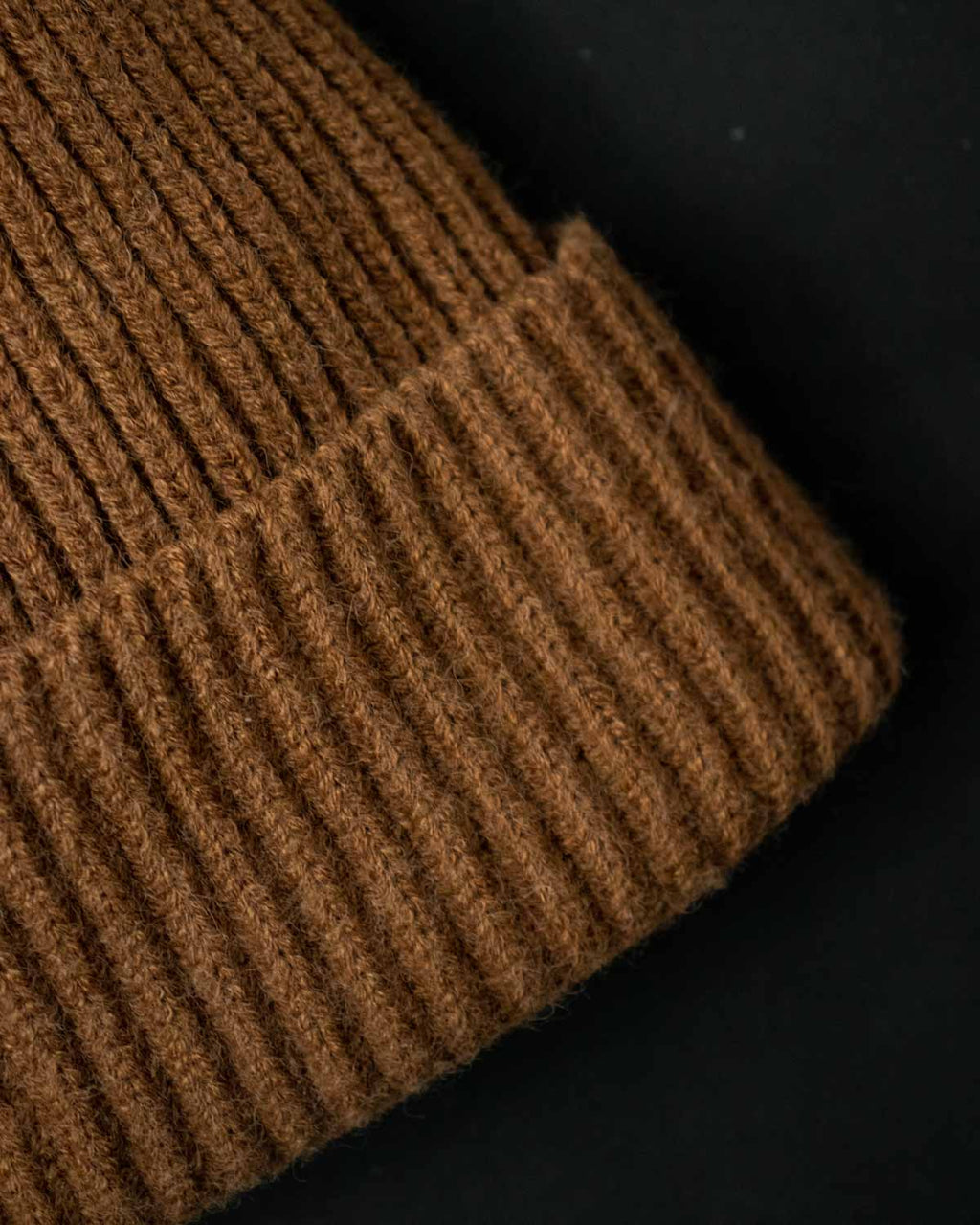 Brown Kitted Beanie