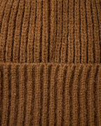 BROWN KNITTED BEANIE