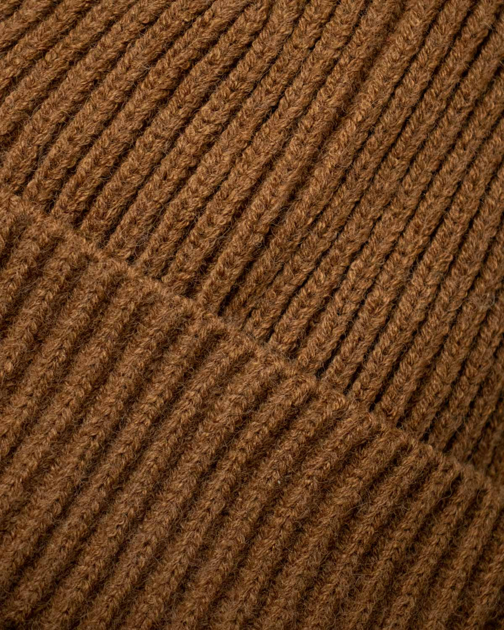 Brown Kitted Beanie