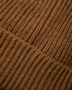BROWN KNITTED BEANIE