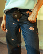 FLORAL DENIM PANT