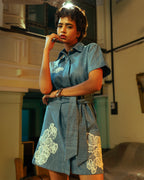 BLUE ANTONIA DRESS