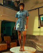 BLUE ANTONIA DRESS