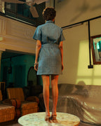BLUE ANTONIA DRESS
