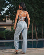 LOTUS DENIM TOP