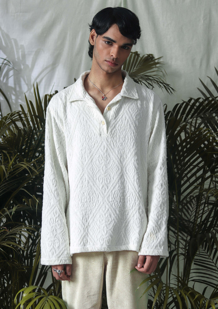 TIMELESS THREAD CREAM POLO